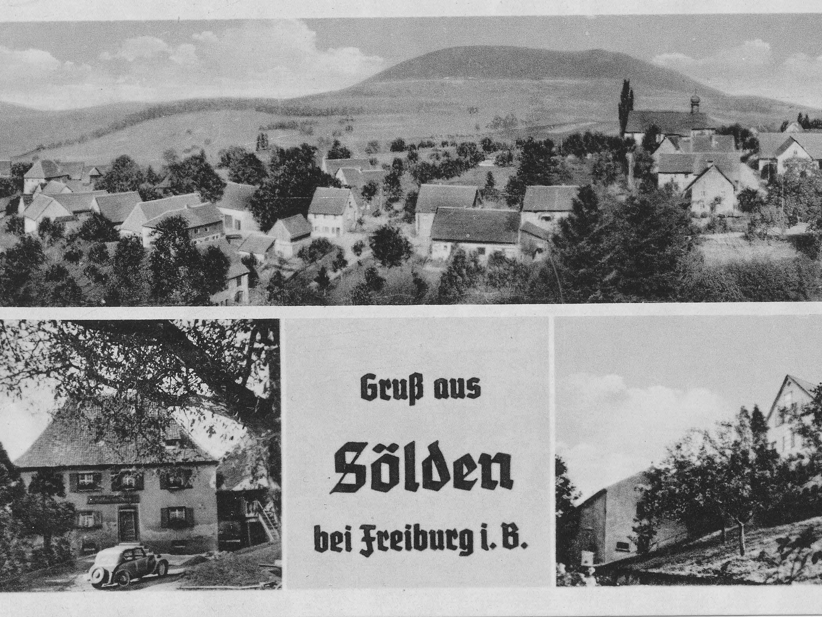 Historische Postkarte von Sölden 